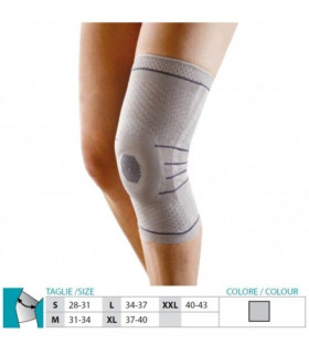 Ginocchiera stabilizzatore rotuleo silicone uso sportivo ORIONE 409