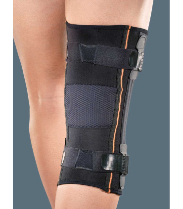 Ginocchiera tubolare in tessuto AirX con stecche a spirale e stabilizzatore rotuleo Roten Genufit 08
